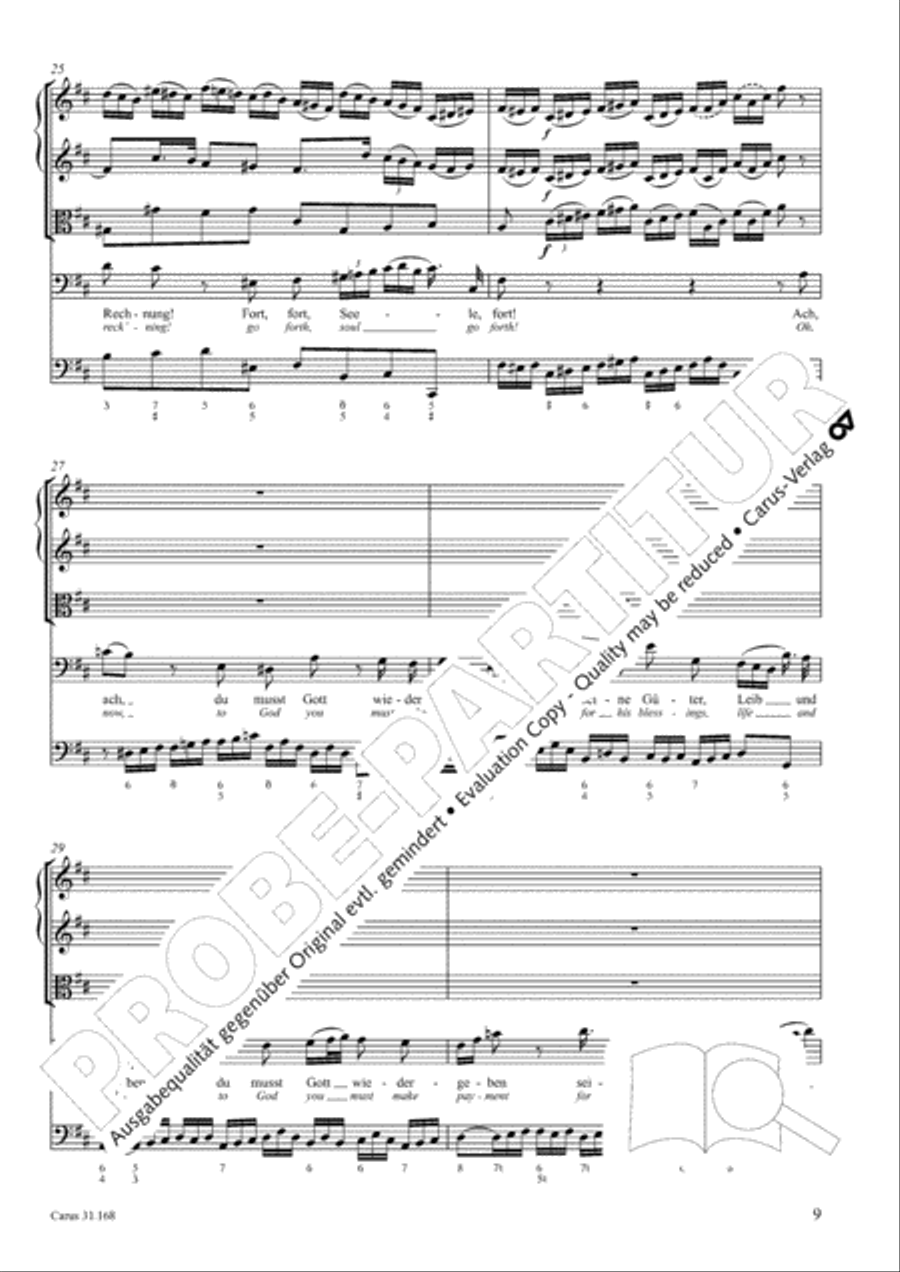 Day of reck'ning! Judgment day (Tue Rechnung! Donnerwort) 4-Part scores gallery preview page 10