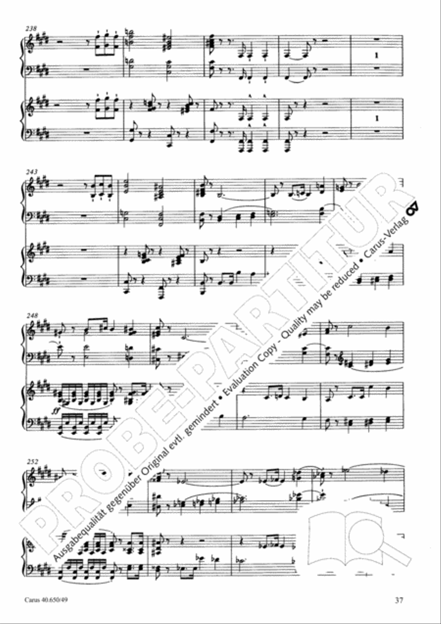 Petite Messe solennelle 4-Part scores gallery preview page 38
