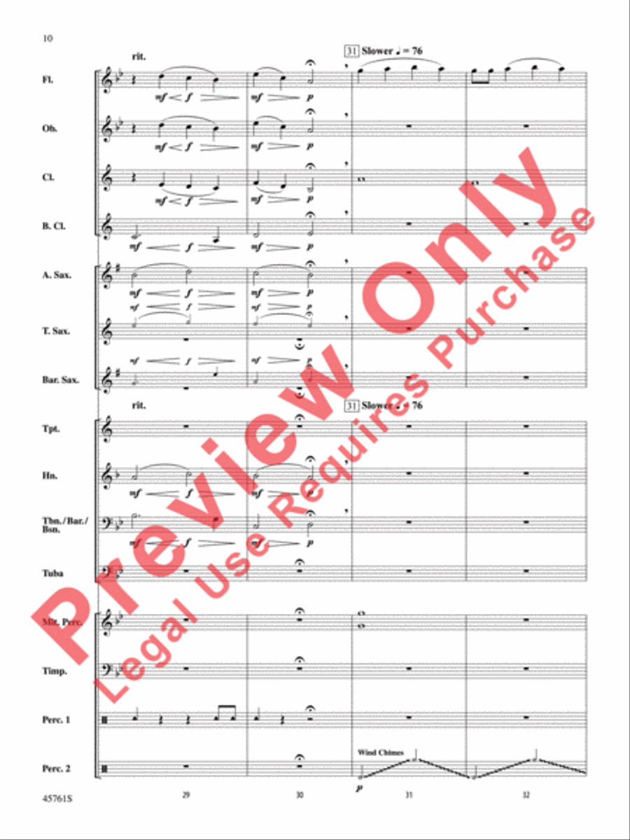 Battle of the Primes Concert Band scores gallery preview page 11