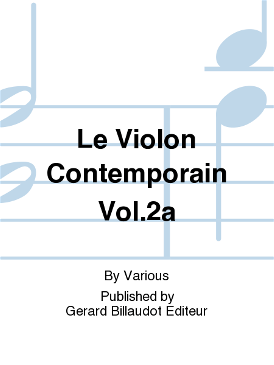 Le Violon Contemporaine Vol. 2A Violin Solo scores gallery preview page 1