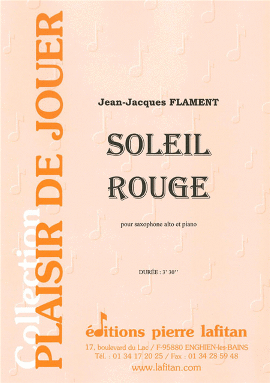 Soleil Rouge Soleil Rouge Alto Saxophone scores gallery preview page 1