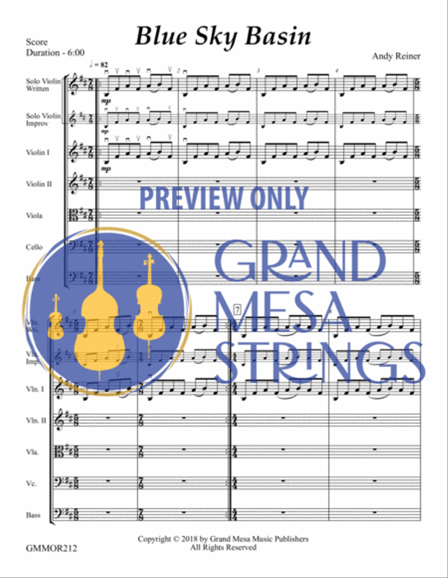 Blue Sky Basin String Orchestra scores gallery preview page 2