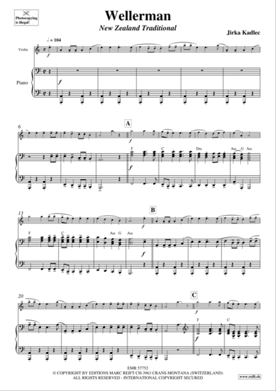 Wellerman Violin Solo scores gallery preview page 5