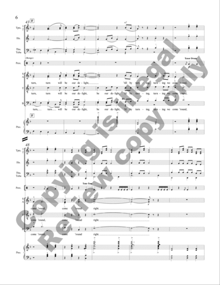 The Gift to Be Free (Full Score) Choir scores gallery preview page 5