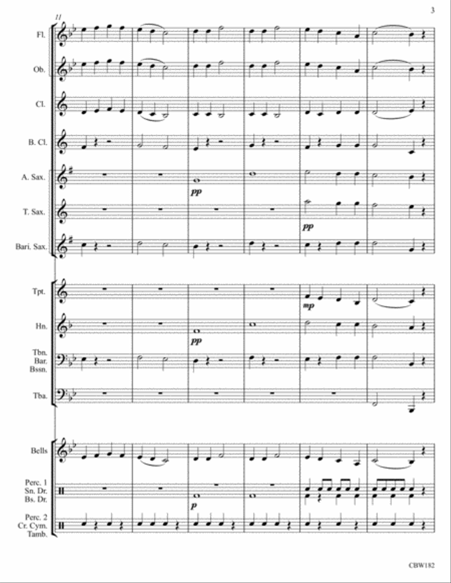 A Folk Tune Concert Band scores gallery preview page 5