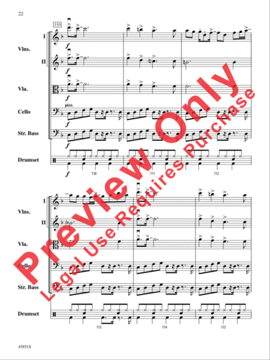 A Halloween Thriller String Orchestra scores gallery preview page 22