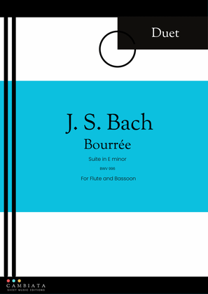 Book cover for Bourée - For flute and bassoon (Duo)