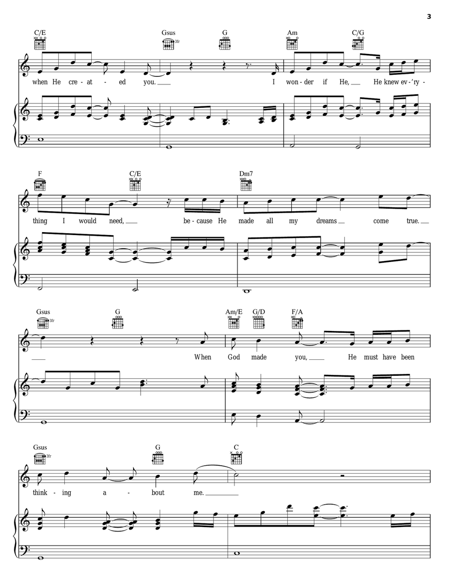 When God Made You When God Made You Acoustic Guitar scores gallery preview page 3