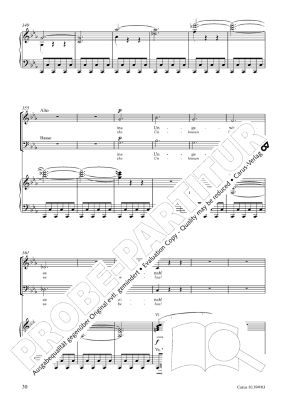 Schicksalslied, Op. 54 4-Part scores gallery preview page 31