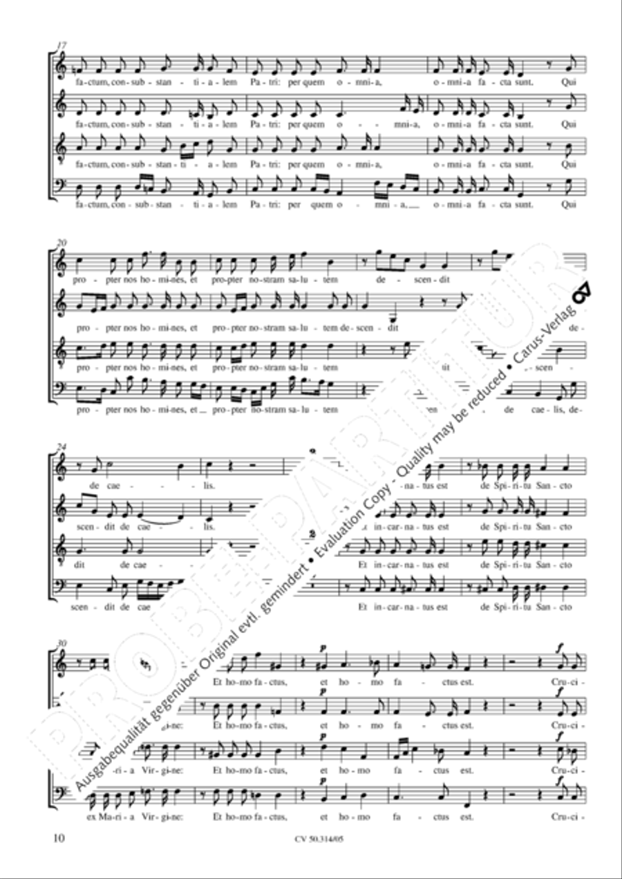 Missa Sancti Joannis Nepomuceni 4-Part scores gallery preview page 11