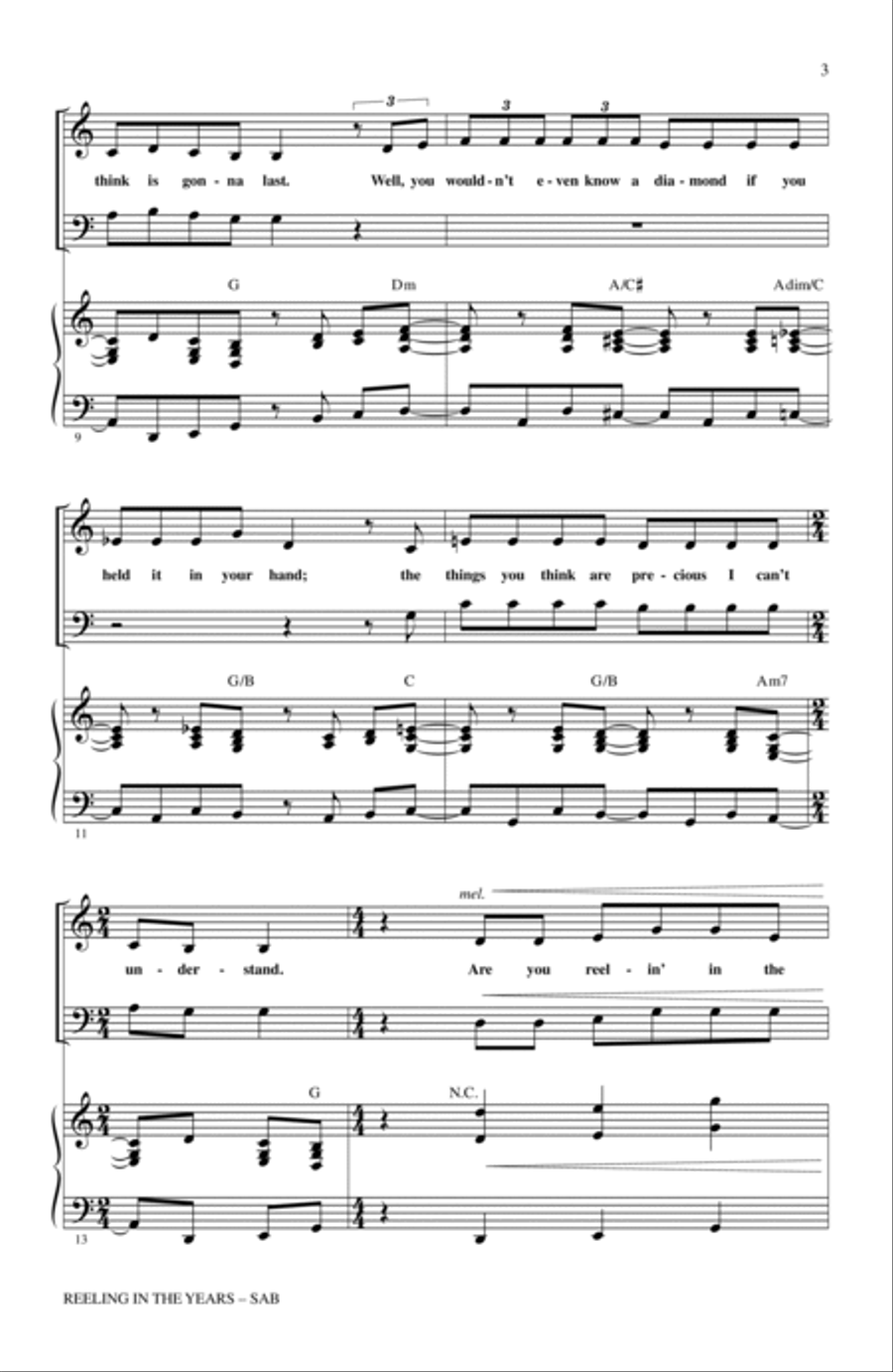 Reeling In The Years Reeling In The Years 3-Part scores gallery preview page 2