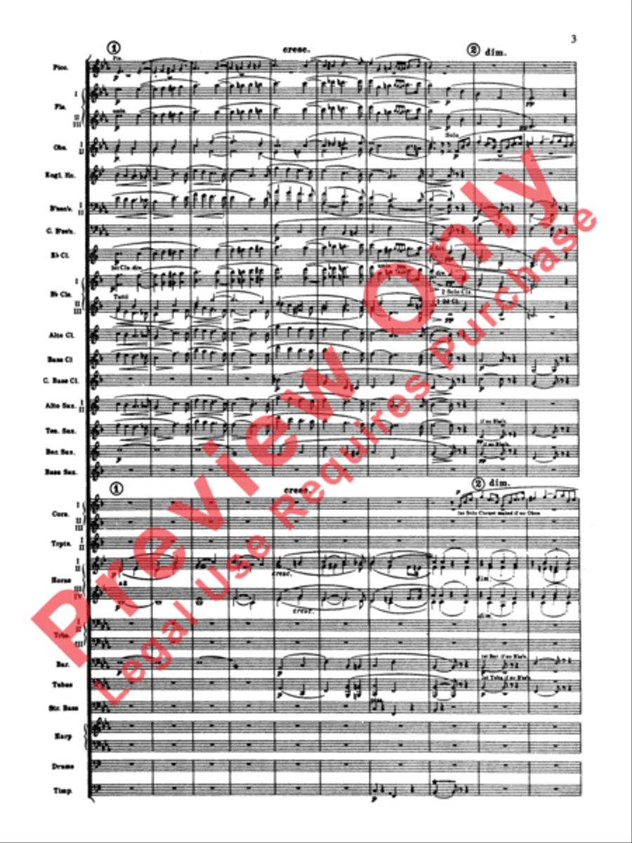 Elsa's Procession to the Cathedral Concert Band scores gallery preview page 4