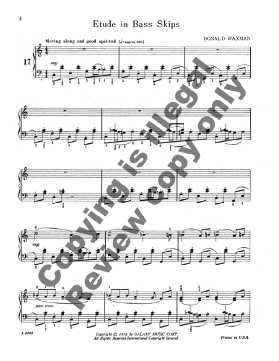Fifty Etudes, Book 2 Piano Method scores gallery preview page 7
