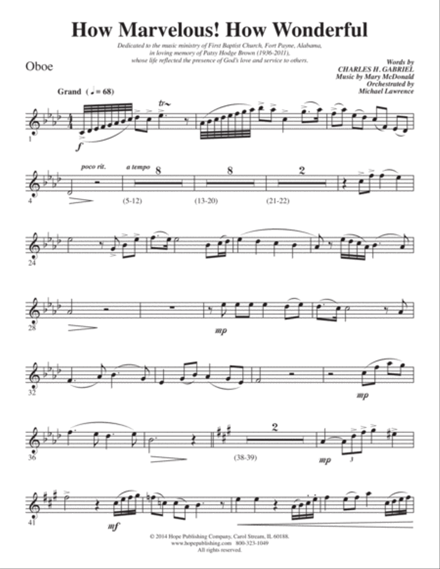 How Marvelous! How Wonderful! 4-Part scores gallery preview page 24