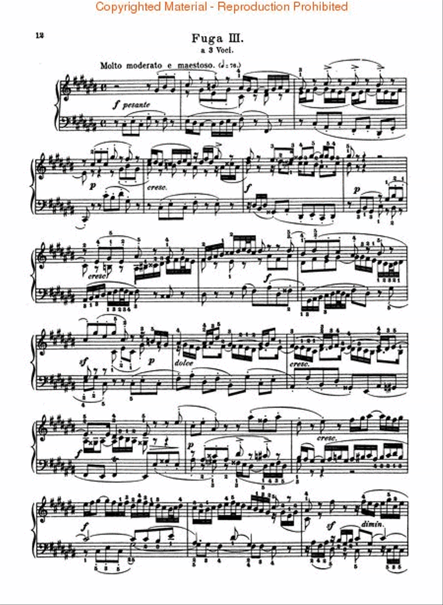 Well Tempered Clavier – Book 2 Piano Solo scores gallery preview page 3