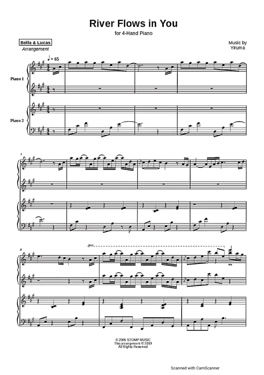River Flows To You Ep16 River Flows To You Ep16 Easy Piano scores gallery preview page 1