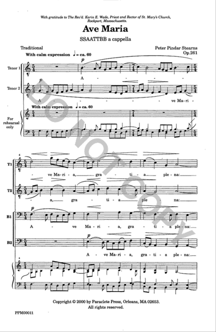 Ave Maria Op. 261 SSAATTBB scores gallery preview page 2