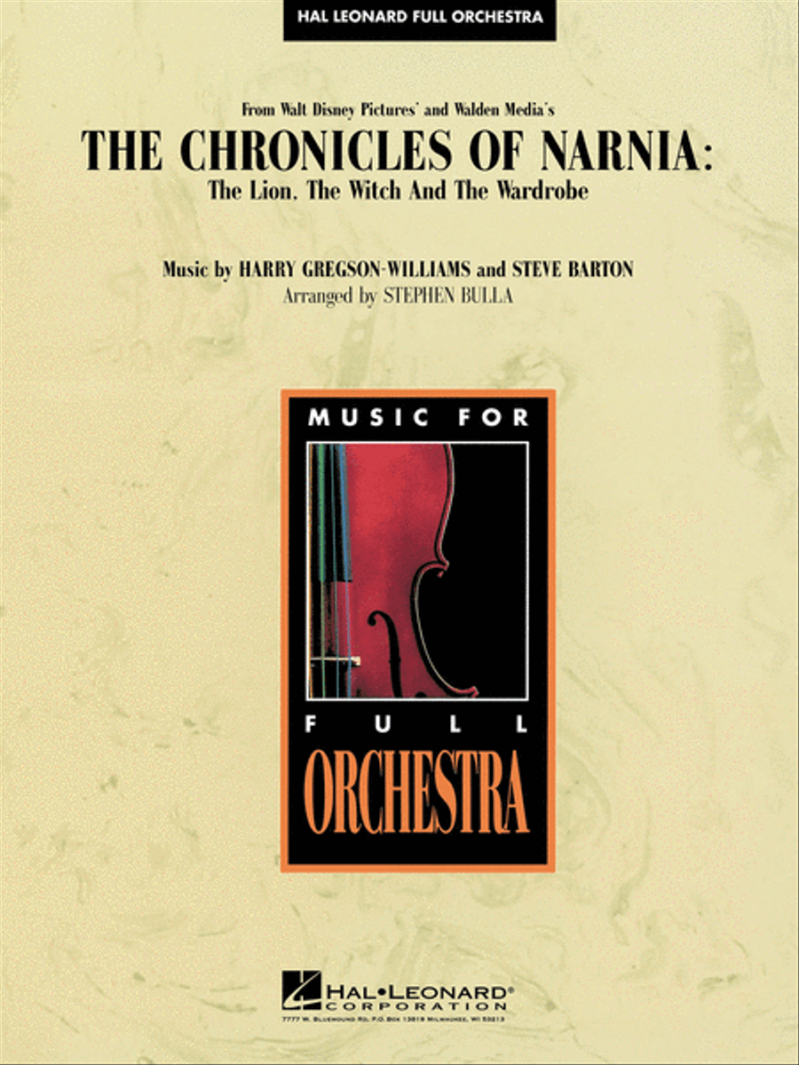 Music from The Chronicles of Narnia: The Lion, the Witch and the Wardrobe by Harry Gregson-Williams Full Orchestra - Sheet Music