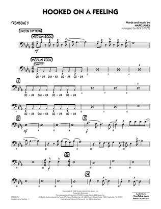 Book cover for Hooked On A Feeling (arr. Rick Stitzel) - Trombone 3