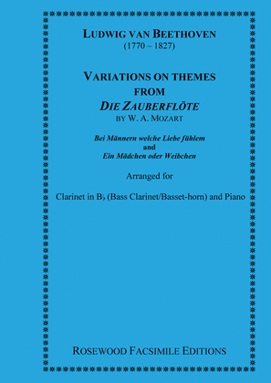 Two sets of Variations on Themes from the 'Magic Flute' (Mozart, W.A.)