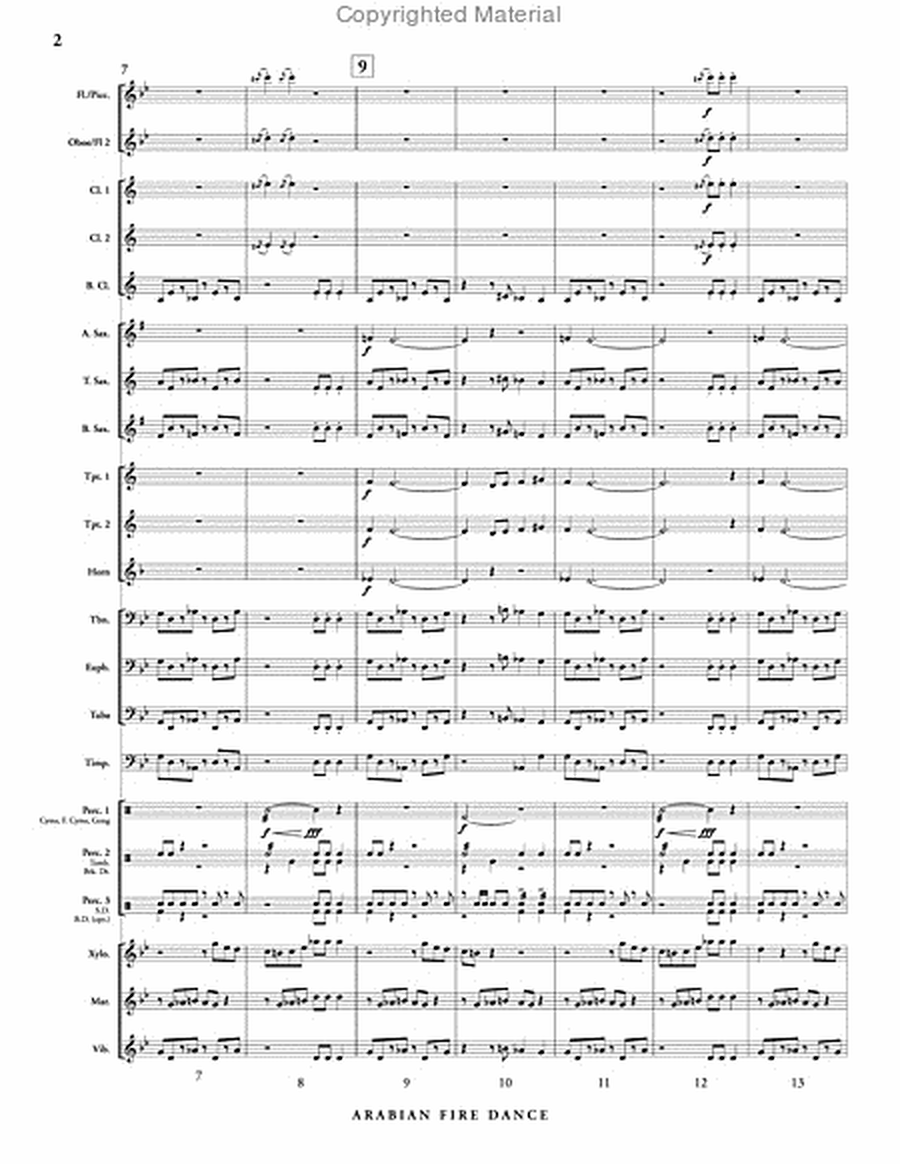Arabian Fire Dance (score & parts) image number null