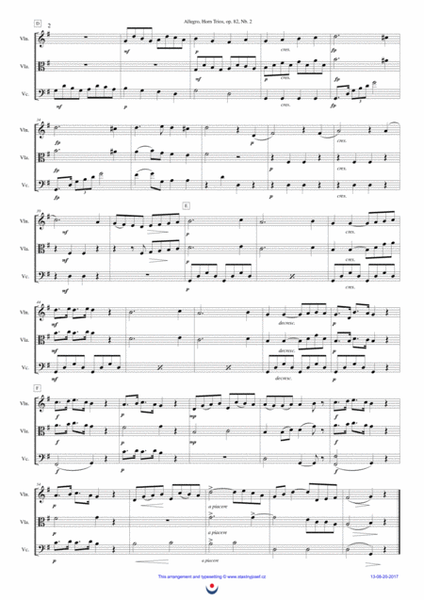 Horn Trios, Nb. 2 ALLEGRO image number null