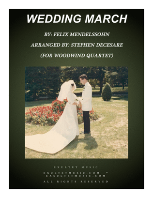 Book cover for Wedding March (for Woodwind Quartet and Organ)