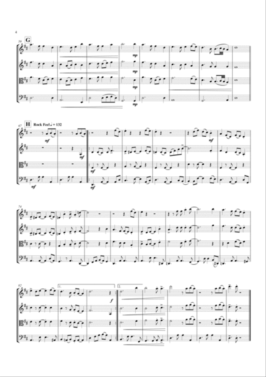 Songs for an Occasion String Quartet scores gallery preview page 5