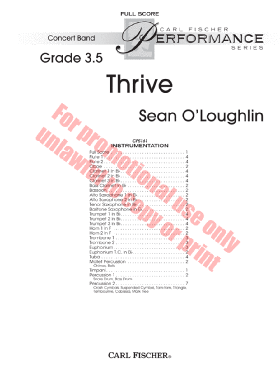 Thrive Concert Band scores gallery preview page 2