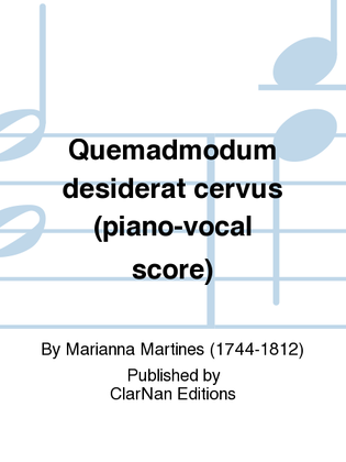 Quemadmodum desiderat cervus (piano-vocal score)