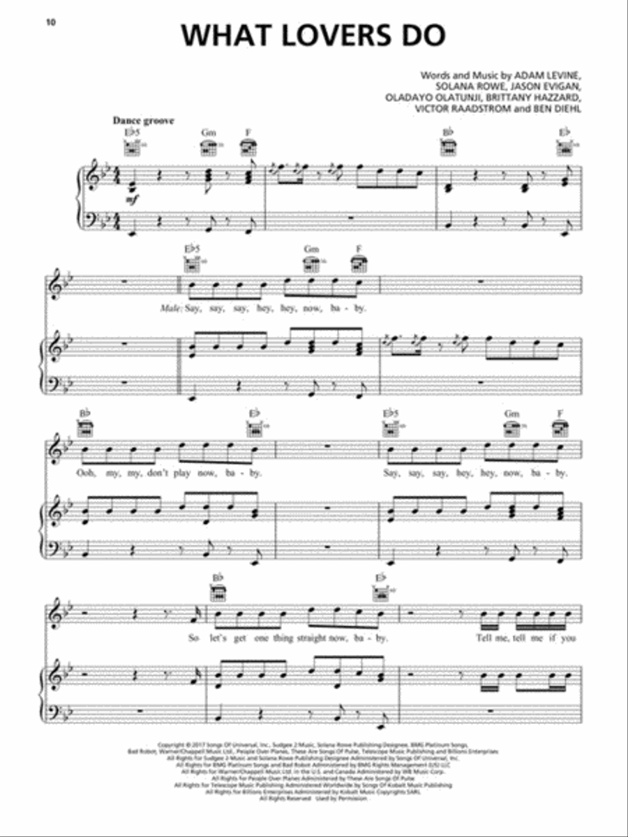 Maroon 5 - Red Pill Blues Piano, Vocal, Guitar scores gallery preview page 4