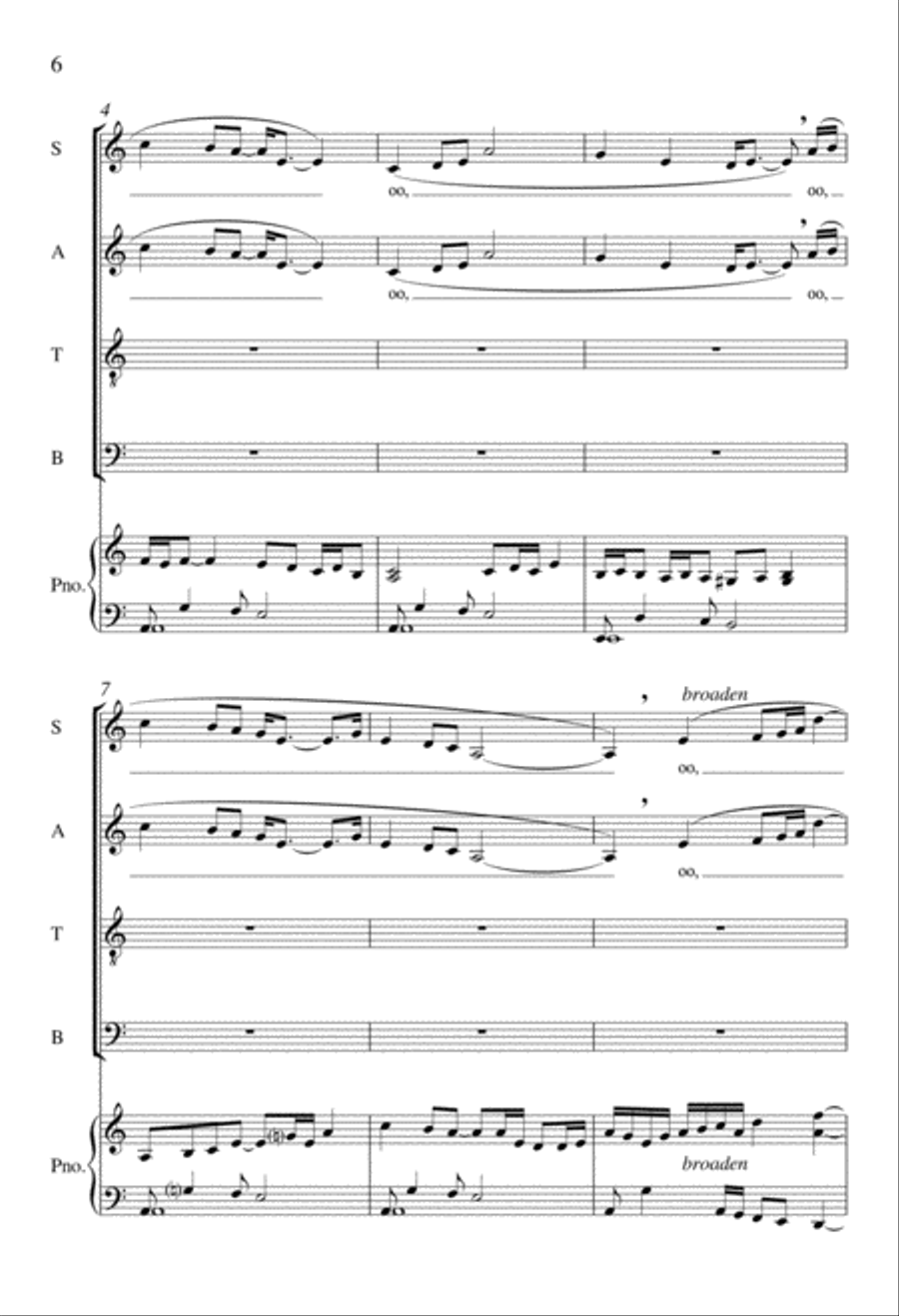 Dream Dream 4-Part scores gallery preview page 6