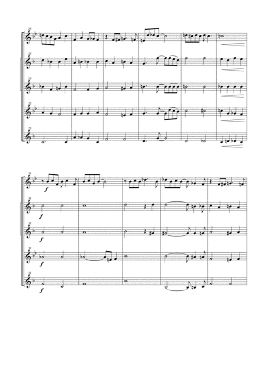 Mood Indigo Woodwind Quintet scores gallery preview page 6