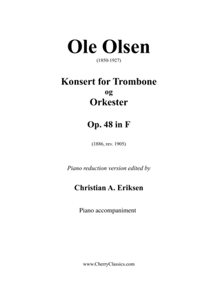 Book cover for Concerto in F for Trombone & Piano