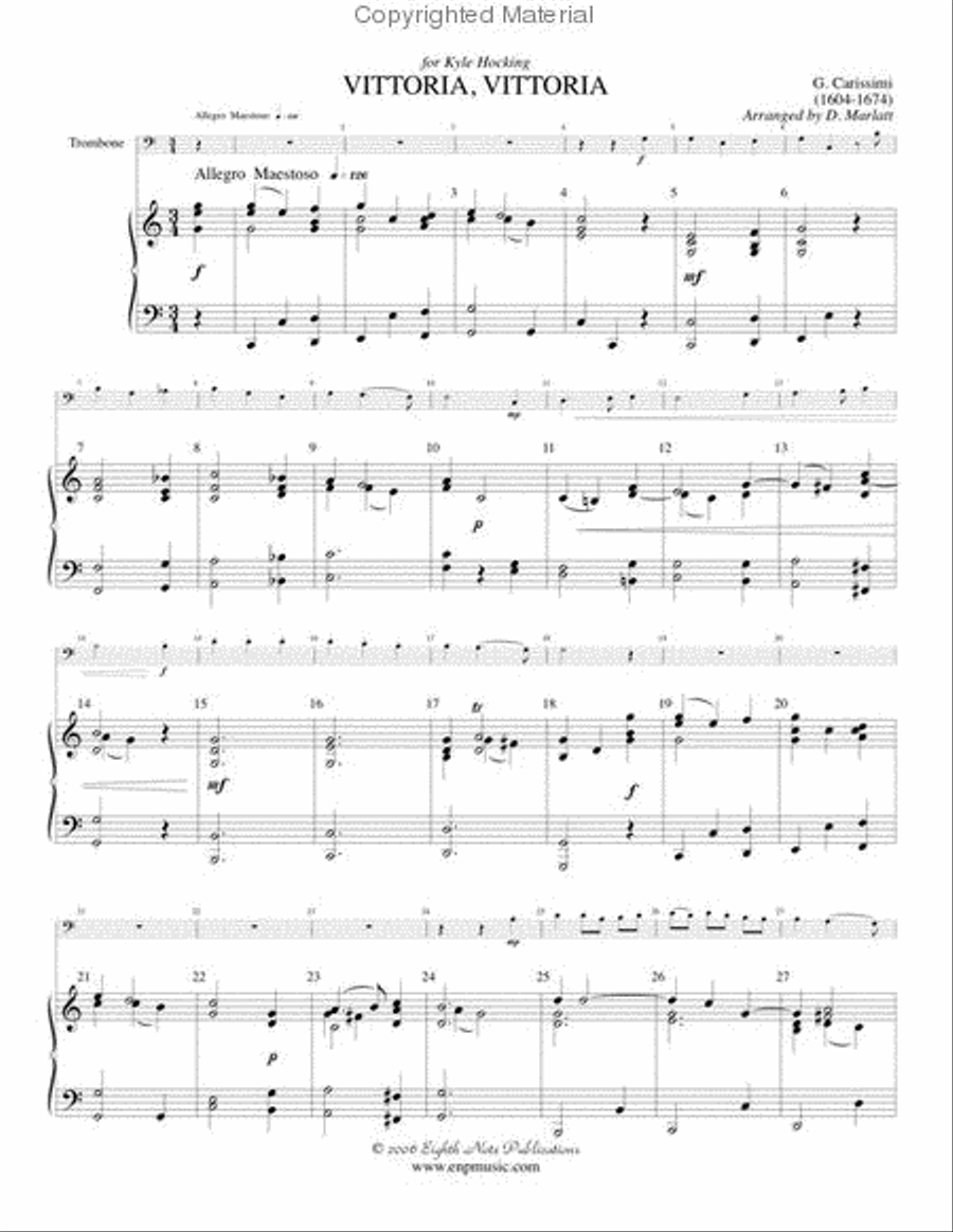 Vittoria, Vittoria Small Ensemble scores gallery preview page 2