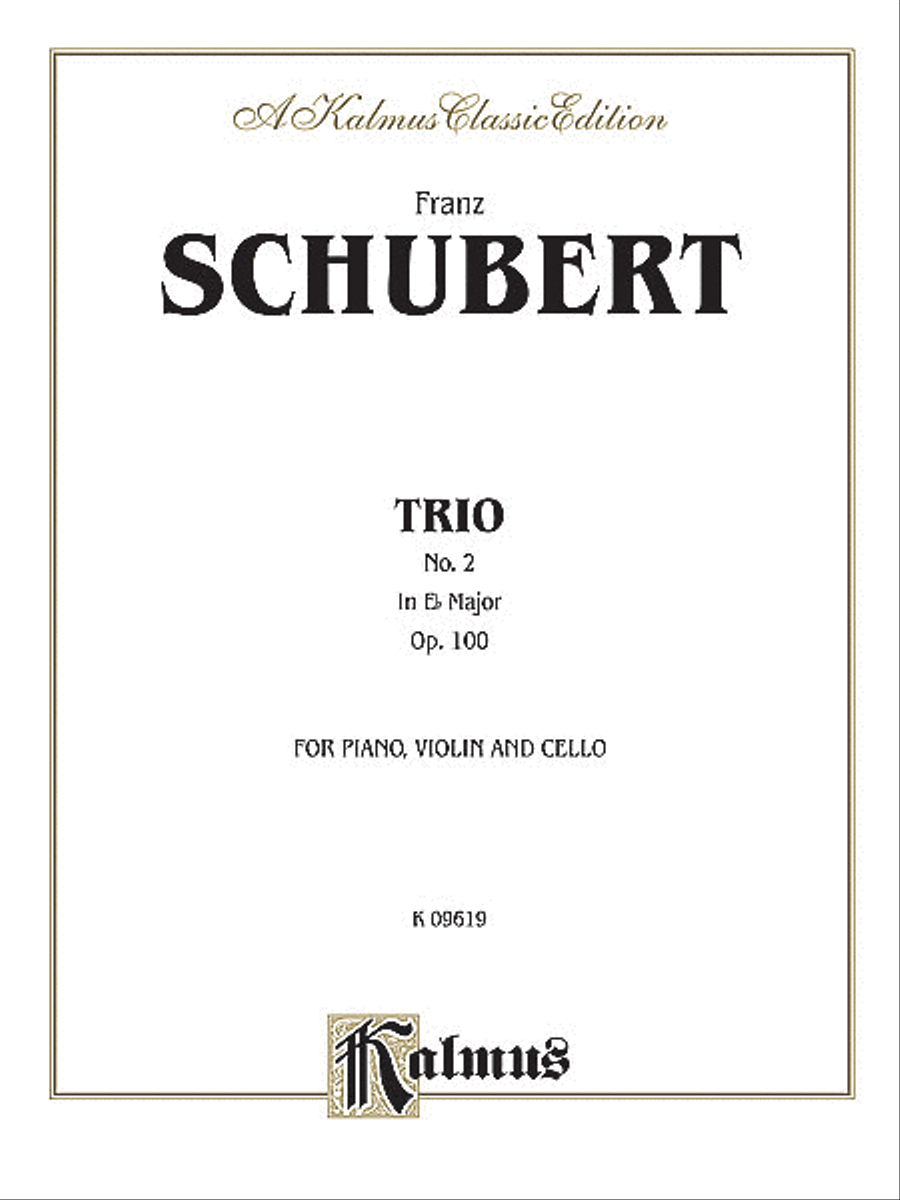 Trio No. 2 in E-flat Major, Op. 100 String Orchestra scores gallery preview page 1