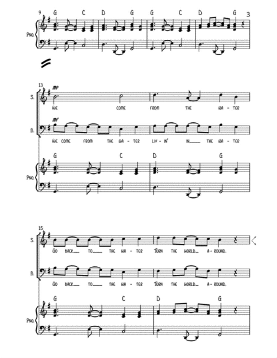 Turn the World Around Choir scores gallery preview page 3