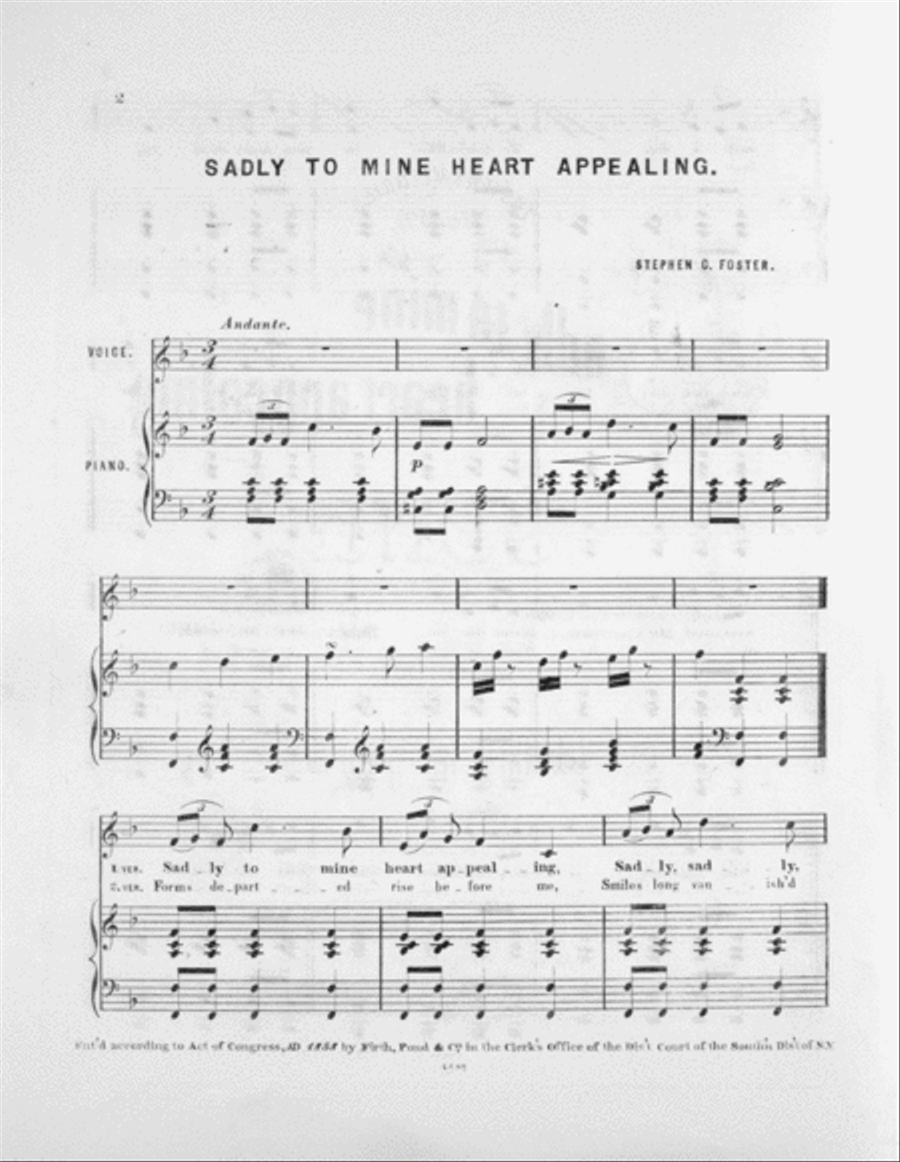 Sadly to Mine Heart Appealing. Song Voice scores gallery preview page 2