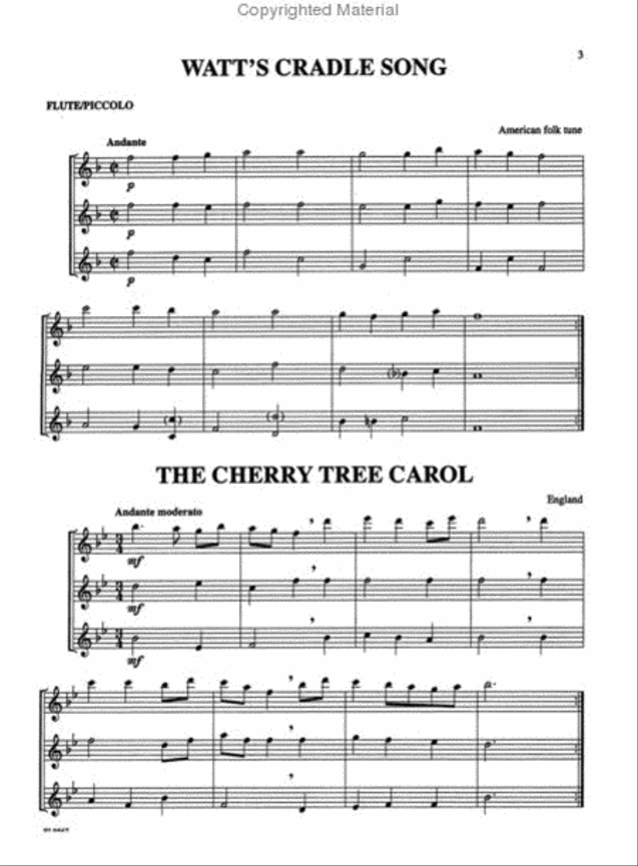 Christmas Trios For All (Flute, Piccolo) Small Ensemble scores gallery preview page 2