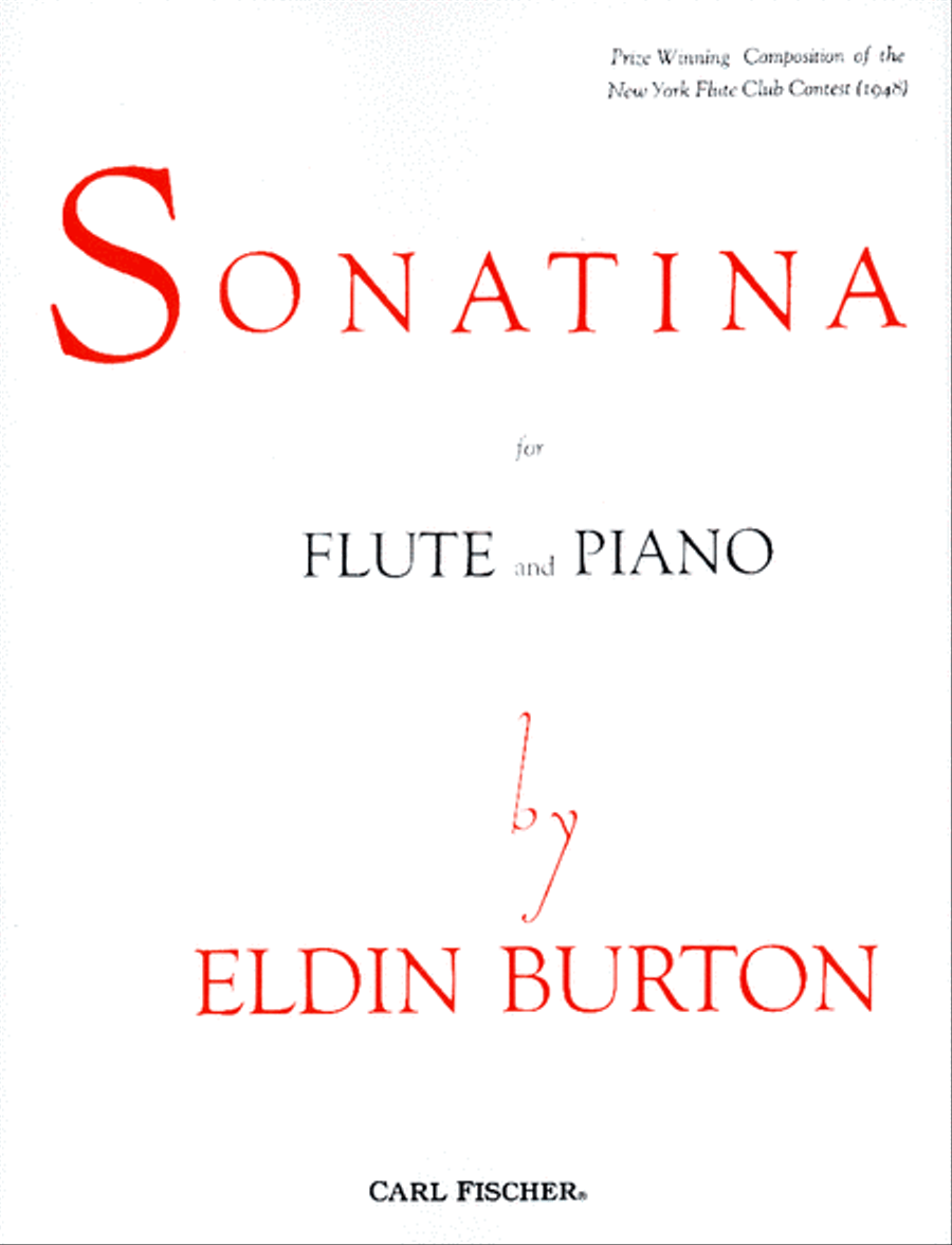 Sonatina for Flute and Piano Flute Solo scores gallery preview page 1