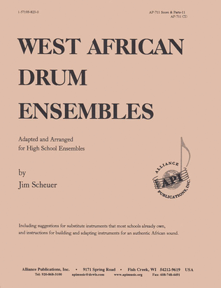 Book cover for West African Drum Ensembles