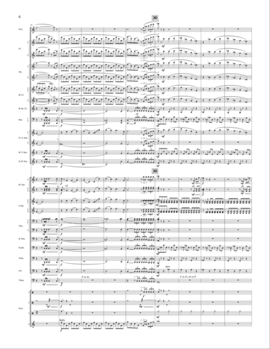 San Andreas Landscapes - Conductor Score (Full Score) Concert Band scores gallery preview page 6