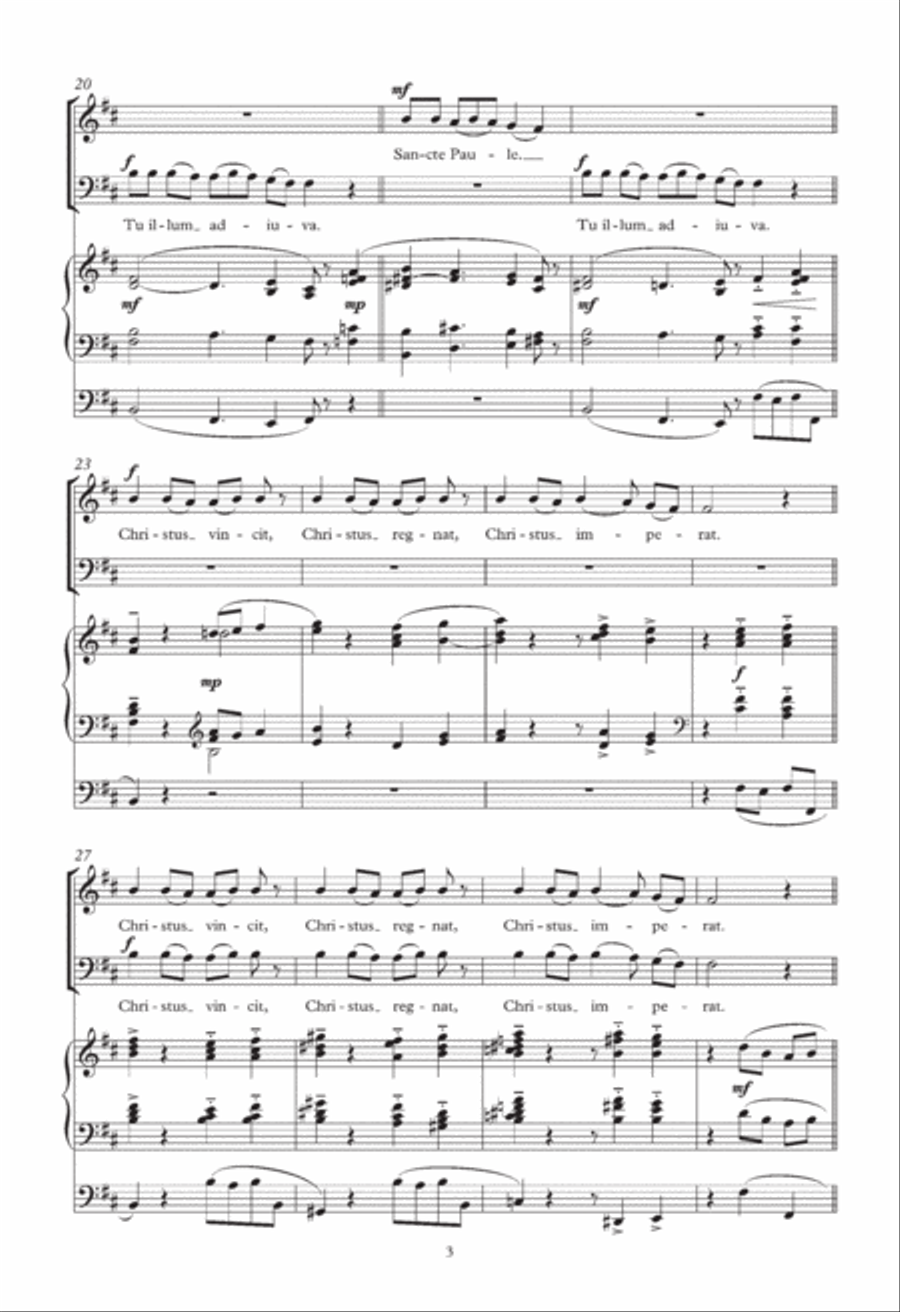 Christus Vincit (arr. Martin Baker) 4-Part scores gallery preview page 3