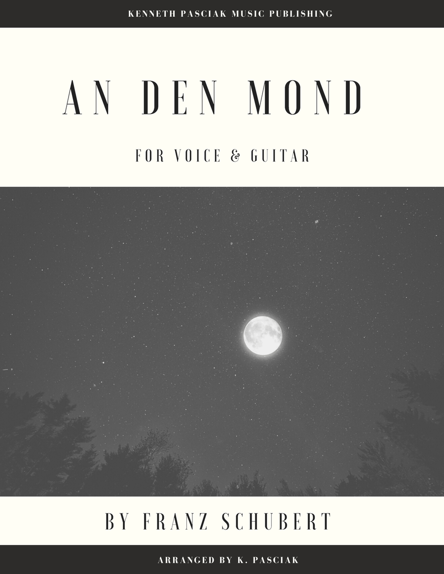 An den Mond (for Voice and Guitar) Chamber Music scores gallery preview page 1