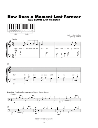 Book cover for How Does A Moment Last Forever (from Beauty and the Beast)
