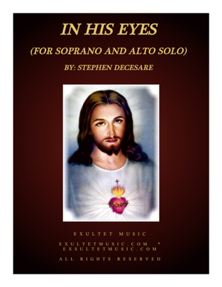 Book cover for In His Eyes (Duet for Soprano and Alto Solo)