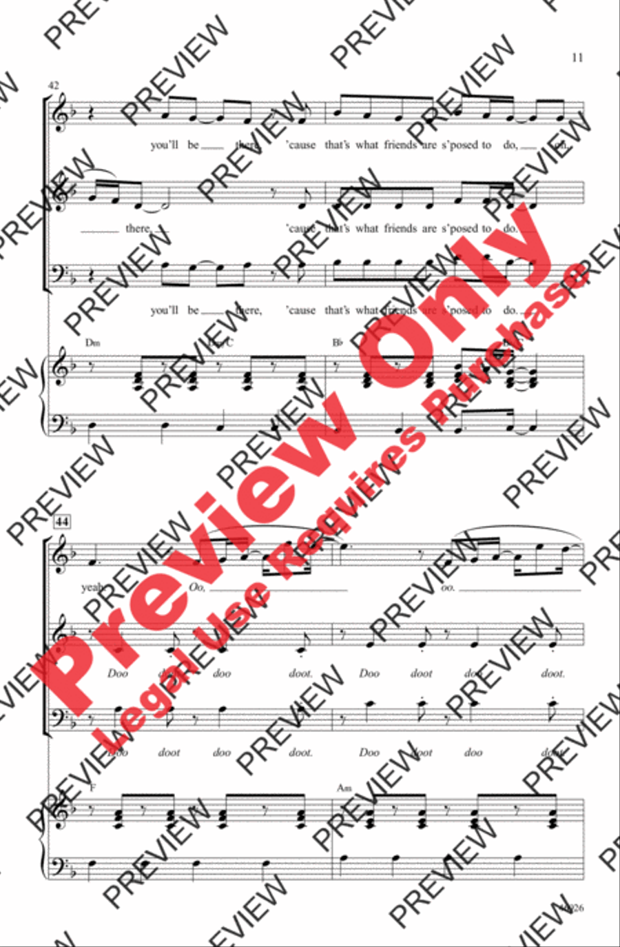 Count on Me 3-Part scores gallery preview page 11