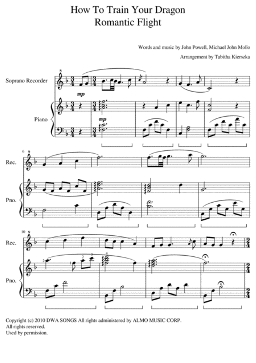 How To Train Your Dragon Small Ensemble scores gallery preview page 1