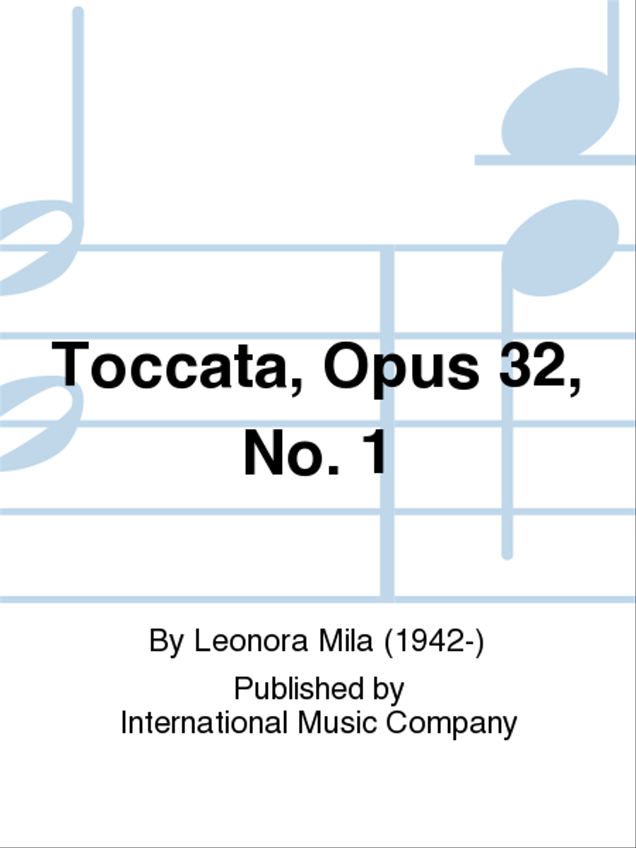 Toccata, Opus 32, No. 1 Piano Solo scores gallery preview page 1