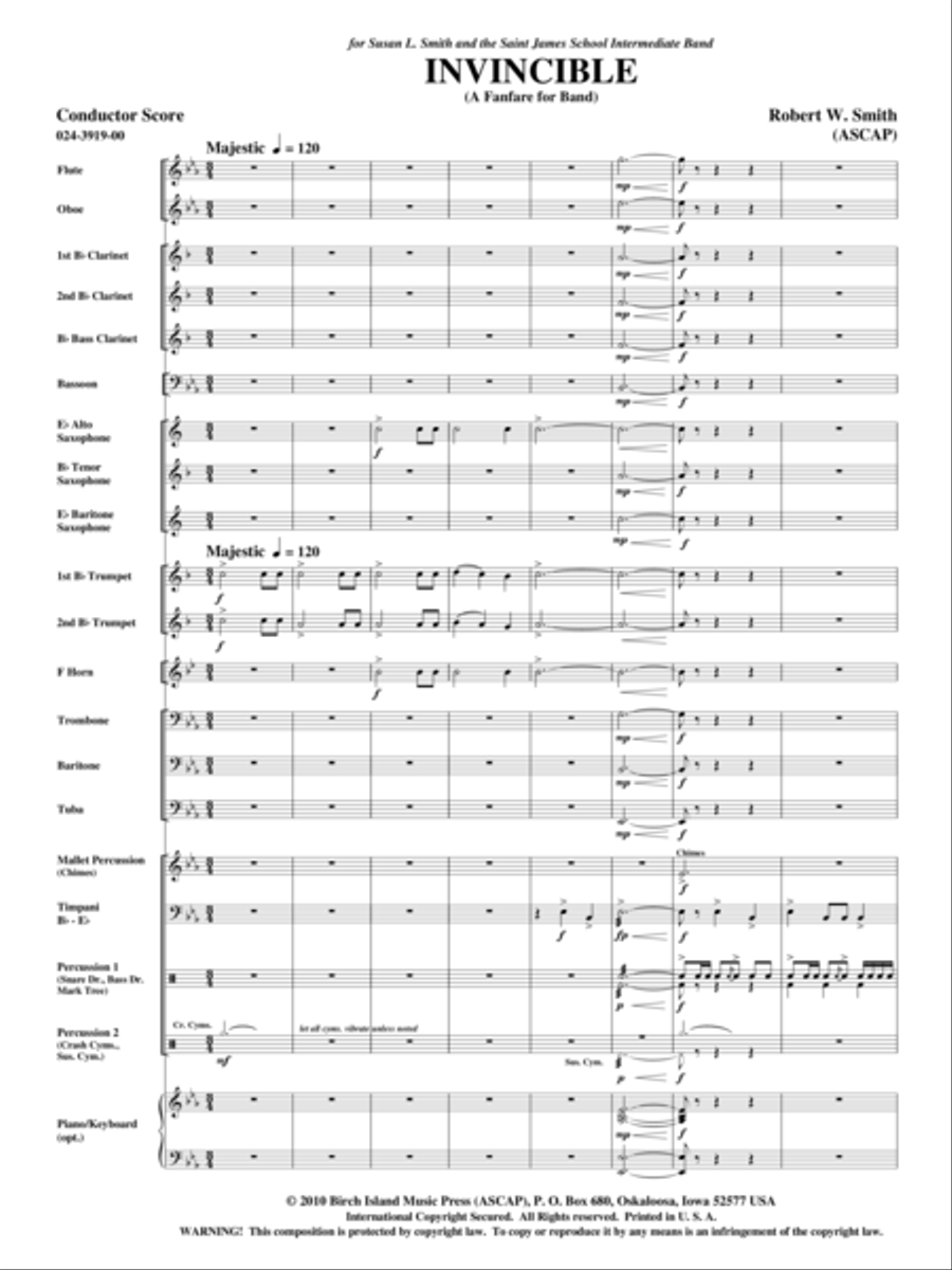 Invincible Concert Band scores gallery preview page 2